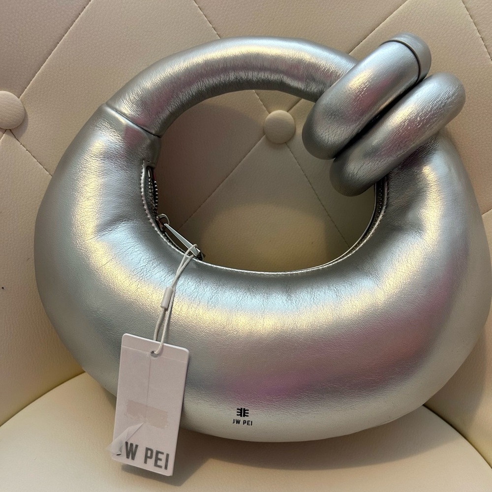 JW PEI ABACUS TOP HANDLE BAG - SILVER